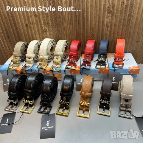 колани от естествена кожа ysl saint laurent 