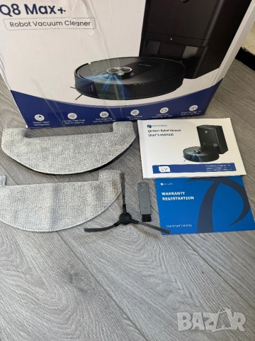  Робот Прахосмукачка с Моп и Станция Proscenic Q8 Max+ за Сухо и Мокро Почистване!, снимка 4 - Прахосмукачки - 54596512