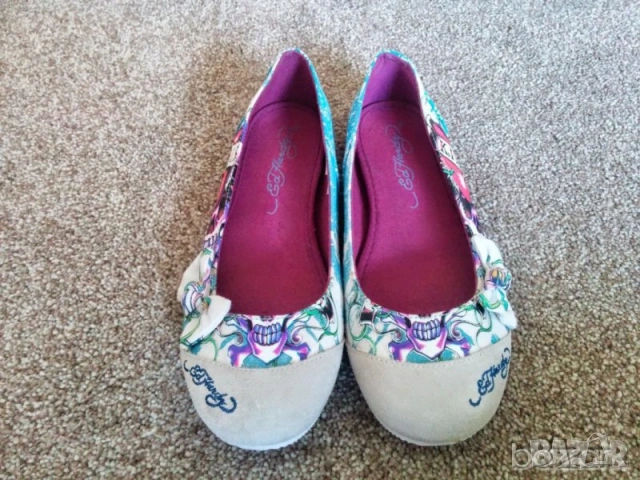 Ed Hardy оригинален сет чанта и обувки, снимка 4 - Дамски ежедневни обувки - 54350701