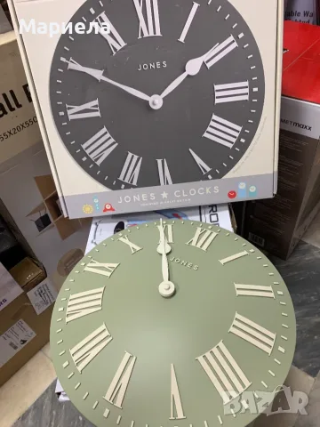 Стенен часовник Jones Clocks / Модерен класически изпъкнал часовник 30 см, снимка 3 - Стенни часовници - 55348937