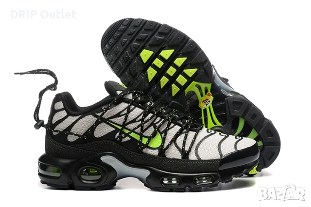 !НОВИ! Nike Air Max Plus 'TN' Utility | Black/Tan/Volt | + КУТИЯ, снимка 3 - Маратонки - 55283063