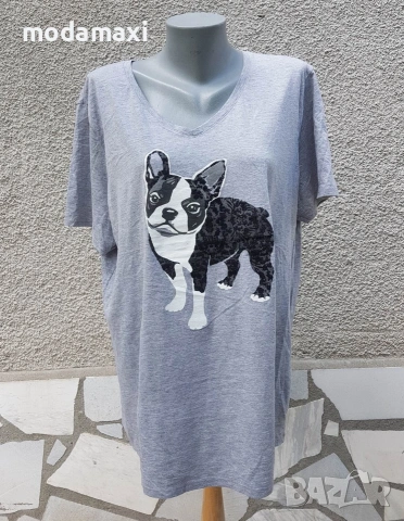 4XL  Сива  блуза Jms  