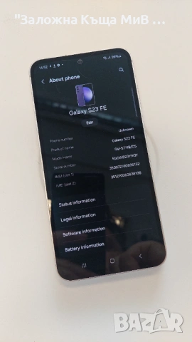 Samsung S23 FE ЛИЛАВ, снимка 3 - Резервни части за телефони - 54508652