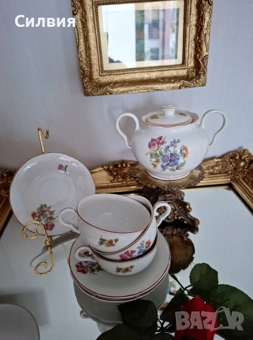 Красив комплект от български порцелан , снимка 9 - Антикварни и старинни предмети - 54220085
