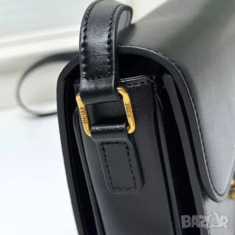 Celine Classic Triomphe Bag – Black, снимка 4 - Чанти - 55417204