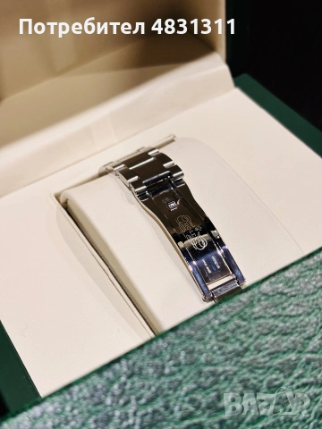 Rolex Oyster Perpetual 41mm Oystersteel Green, снимка 6 - Луксозни - 55004987