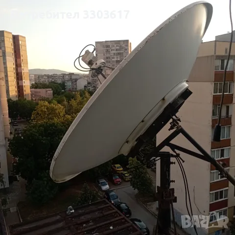 Продавам сателитен комплект-чиния 180см, комбиниран конвертор ,18инч мотор ,приемник 