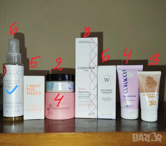 Козметика от кутии, кремове, маски 