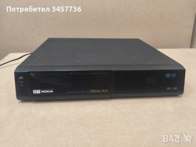 VHS ITT VIDEORECORDER Nokia VR 3759 Digital-Plus, снимка 3 - Плейъри, домашно кино, прожектори - 55042835