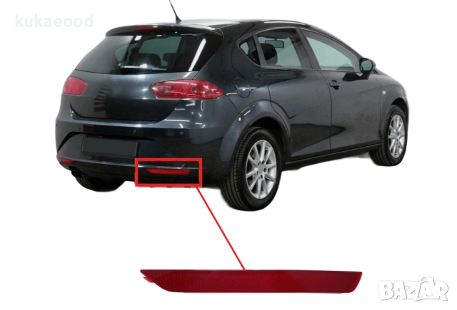 Рефлектор за задна броня на Seat Leon 1P MK2 Facelift, снимка 3 - Части - 54105685