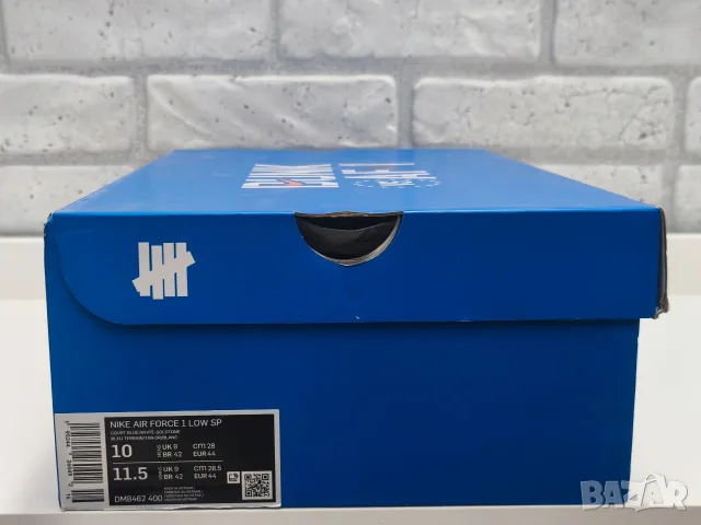 Nike Air Force 1 x Undefeated 44 , снимка 14 - Ежедневни обувки - 55439621