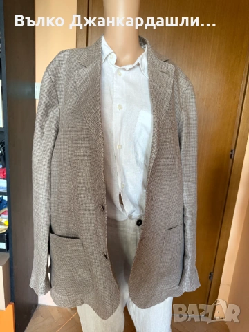 Мъжко ленено  сако Massimo Dutti, размер 54