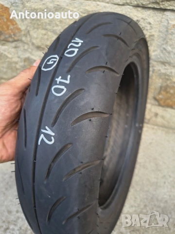 120 70 12 bridgestone battlax scf гуми скутер гума предна, снимка 3 - Гуми и джанти - 55123897