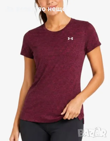 UNDER ARMOUR Tech Ssc Twist Tee Red Дамска Тениска👕Дамска Блуза С Къс Ръкав Код P2822, снимка 2 - Тениски - 55319952