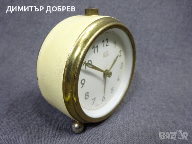 СТАР РЕТРО СОЦ МЕХАНИЧЕН ЧАСОВНИК БУДИЛНИК UMF RUHLA DDR, снимка 3 - Антикварни и старинни предмети - 54113508
