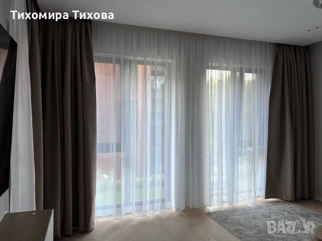 Завеси плътни за три стаи