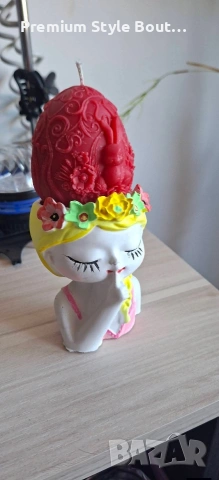 Великденски свещи яйце със зайче, снимка 12 - Декорация за дома - 54004844