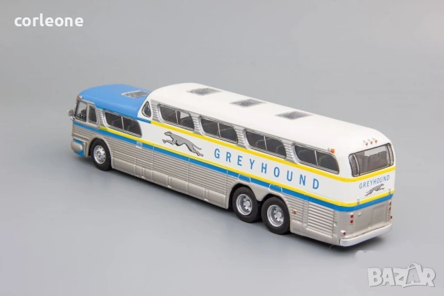 Greyhound Scenicruiser междуградски автобус - мащаб 1:72 на DeAgostini моделът е нов в блистер, снимка 2 - Колекции - 55000462