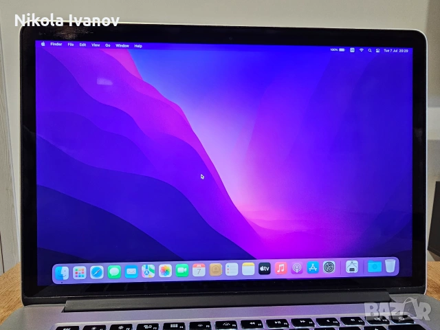MacBook Pro 15" (Mid 2015) Retina / i7 / 16GB RAM / 256GB SSD / 3ч. батерия / + зарядно / + кутия, снимка 2 - Лаптопи за дома - 55192643