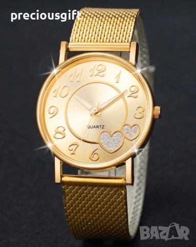 Комплект с часовник, колие, гривна, обеци и пръстен, снимка 5 - Дамски - 54139266