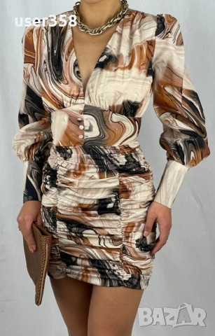 Елегантна дамска рокля, снимка 3 - Рокли - 54281965