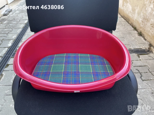 Пластмасово легло с възглавничка за кучета и котки Georplast Lettino НОВО!!! + подарък играчка🙂, снимка 3 - За кучета - 55278928