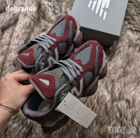 👟Маратонки NewBalance 9060 Цвят Сиво и Бордо , снимка 3 - Маратонки - 54755219
