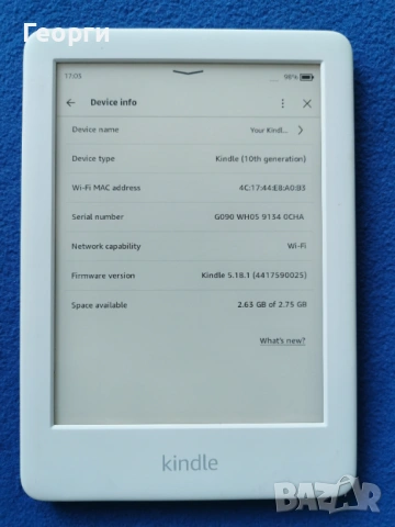 Kindle 10 Gen. с подсветка, снимка 6 - Електронни четци - 54568133