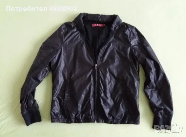 Ново дамско тънко черно яке - размер L/XL, снимка 2 - Якета - 55465364