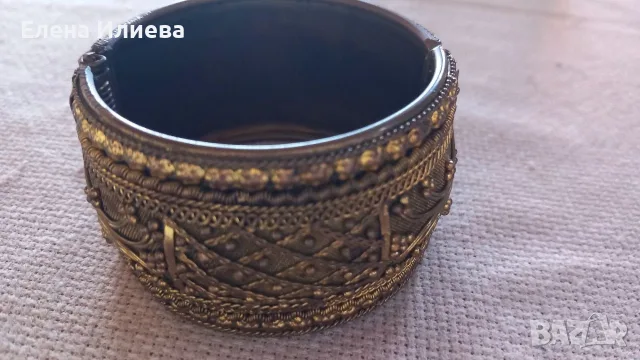 Стара филигранова гривна уникат, снимка 3 - Антикварни и старинни предмети - 55674151