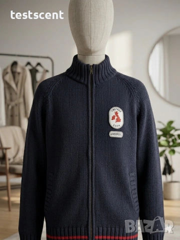 мъжка плетена жилетка Firetrap Zip Up Cardigan Size XL кардиган Vintage , снимка 6 - Пуловери - 54311632