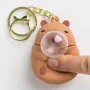 Ключодържател силиконов capybara с балон 6 см_1259620, снимка 2