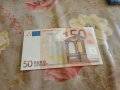 Банкнота 50 евро 50 Euro 2002 перфектно състояние , снимка 1