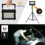 Соларна LED лампа за къмпинг, строителна, 10 W LED, 4 режима, USB зареждане, снимка 7