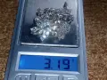 Детско сребърно колие проба 925 с висулка с кристали 3.19грама, снимка 8