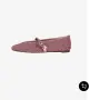 Steve Madden плетени балеринки розови металик, снимка 3