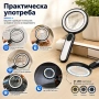 Мощна голяма увеличителна лупа 15X LED осветление стъклена за четене на книга вестник с дръжка лед, снимка 6