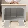 Сива текстилна кутия за съхранение 4559, снимка 2