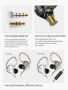 Вградени монитори, KZ ZSX 1DD+5BA Хибридни HiFi стерео шумоизолиращи спортни IEM слушалки, снимка 7