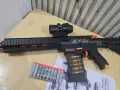 Детска пушка М416 с лепящи стрелички и гилзи, снимка 7
