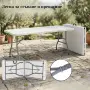 Сгъваема правоъгълна градинска маса 180 x 69.5x 73.5, снимка 5