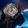 PINTIME 8133 – луксозен кварцов часовник с tonneau дизайн, снимка 3