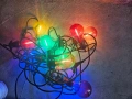 Линеен светещ гирлянд лампички с 10 крушки свързващи се 220V за тераса / градина, снимка 1