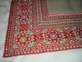 Традиционна Българска ръчно бродирана покривка за маса червена бродерия, снимка 12