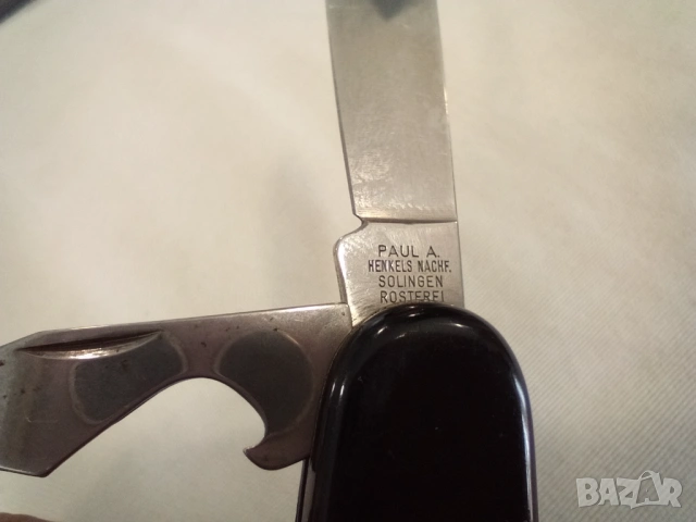 Paul A.Henkes Nachf. Solingen джобно колекционерско ножче , снимка 3 - Антикварни и старинни предмети - 54244575