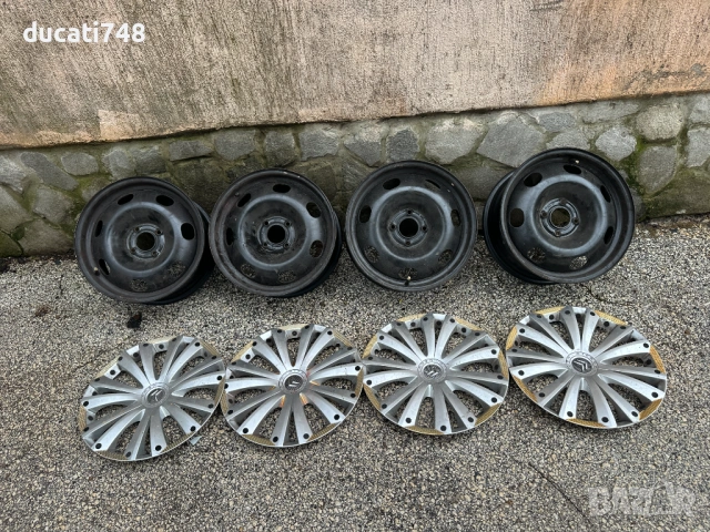 4бр. железни джанти 16" 4х108 - Citroen, Peugeot с тасове