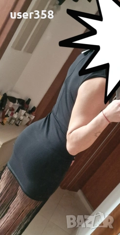 Елегантна рокля с ресни, снимка 5 - Рокли - 54288520