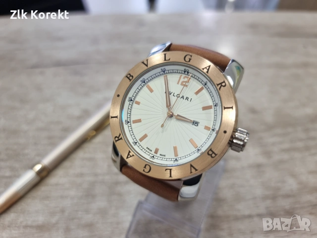Мъжки часовник Bvlgari Rose gold