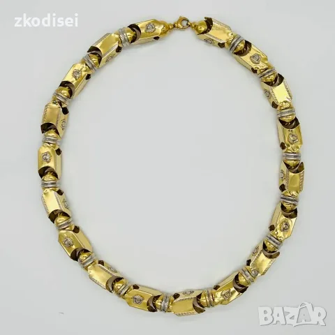 Златен синджир Versace 128,41гр. 72,0см. 14кр. проба:585 модел:40774-1, снимка 2 - Колиета, медальони, синджири - 55357537
