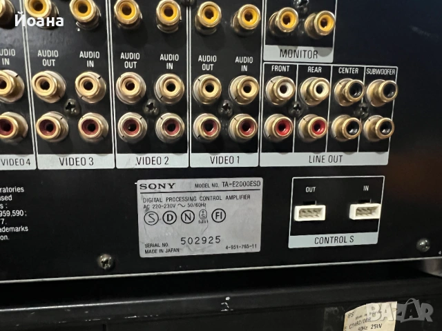 SONY TA e 2000ESD, снимка 6 - Ресийвъри, усилватели, смесителни пултове - 54115234